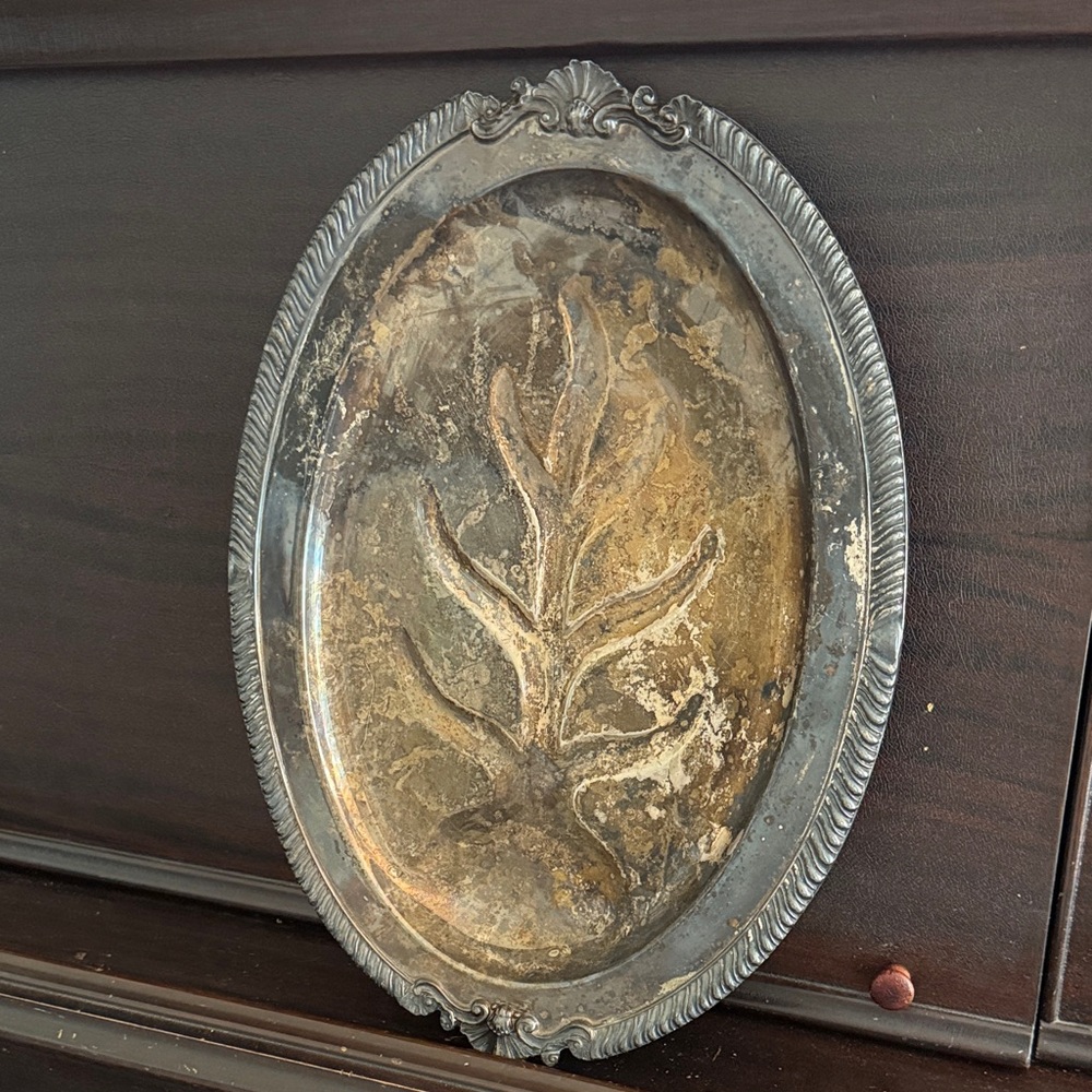 Sheridan Silver Plated Tree of Life Meat Tray